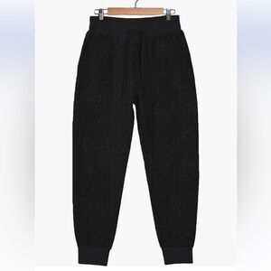 FLEECE FACTORY Braid Texture Joggers sweats sweatpants‎ Large NWT